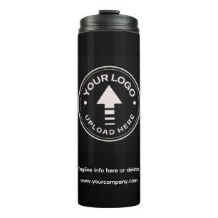 Erstellen Sie Ihr eigenes Minimalistisches Black B Thermosbecher