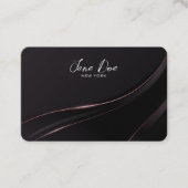 Erstellen Sie Ihr eigenes Minimalistisches, schwar Visitenkarte (Vorderseite)