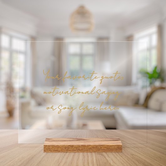 Erstellen Sie Ihr eigenes Minimalistisches Skripta Acrylschild