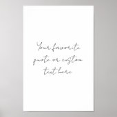 Erstellen Sie Ihr eigenes Minimalistisches Skripta Poster (Vorne)