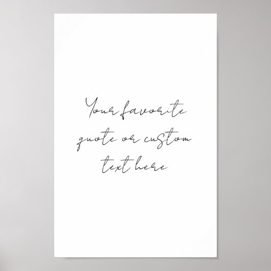 Erstellen Sie Ihr eigenes Minimalistisches Skripta Poster (Vorne)