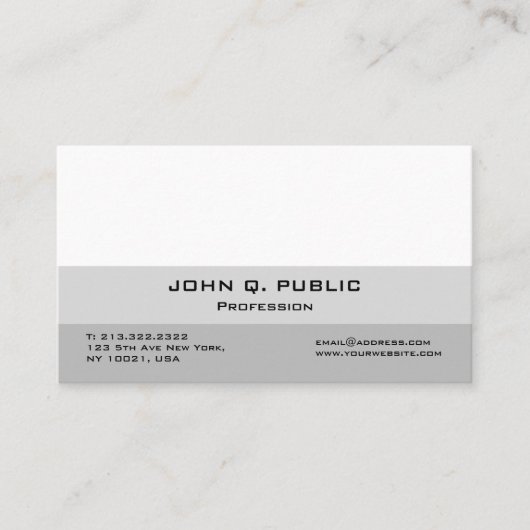 Erstellen Sie Ihr eigenes modernes Berufliches Ele Visitenkarte (Vorderseite)