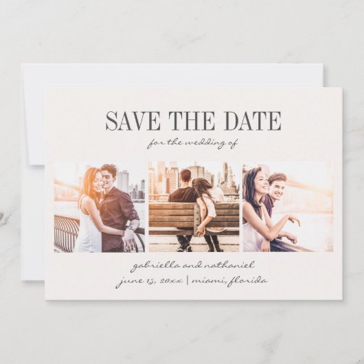 Erstellen Sie Ihr eigenes, modernes, handgeschrieb Save The Date (Vorderseite)