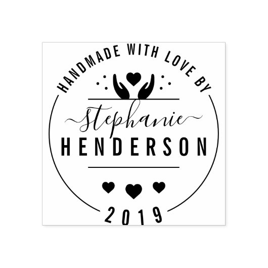 Erstellen Sie Ihr eigenes modernes Handwerk "Handm Gummistempel (Prägung)