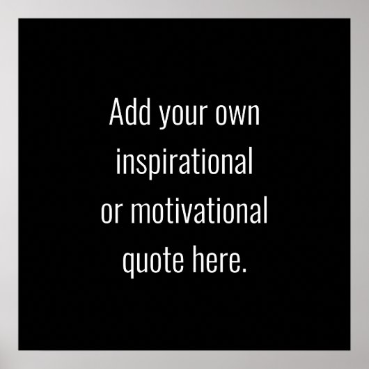 Erstellen Sie Ihr eigenes, modernes inspirierendes Poster (Vorne)