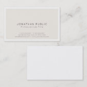 Erstellen Sie Ihr eigenes modernes minimalistische Visitenkarte (Vorne/Hinten)