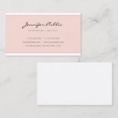Erstellen Sie Ihr eigenes modernes Rosa Minimalist Visitenkarte (Vorne/Hinten)