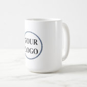 Erstellen Sie Ihr eigenes modernes Schwarz-weißes  Kaffeetasse (VorderseiteRechts)