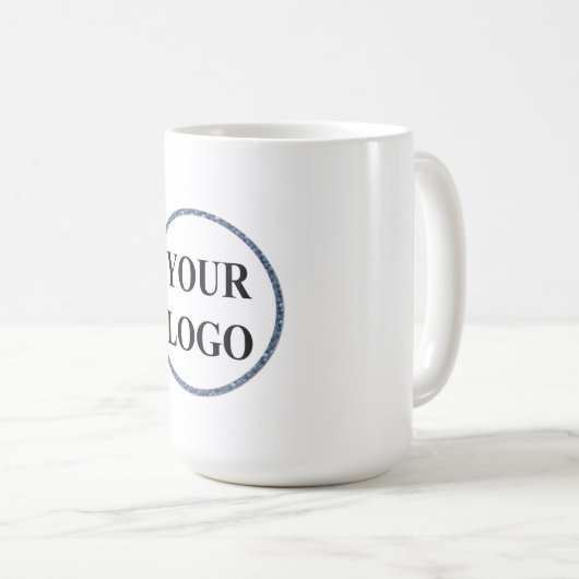 Erstellen Sie Ihr eigenes modernes Schwarz-weißes  Kaffeetasse (VorderseiteRechts)