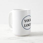 Erstellen Sie Ihr eigenes modernes Schwarz-weißes  Kaffeetasse (Vorderseite Links)