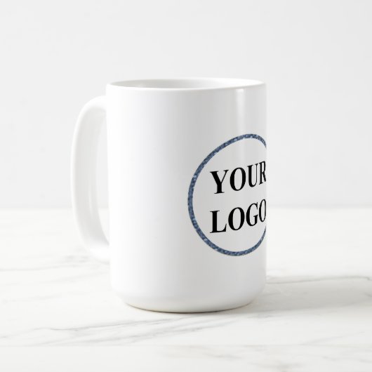 Erstellen Sie Ihr eigenes modernes Schwarz-weißes  Kaffeetasse (Vorderseite Links)