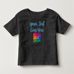 Erstellen Sie Ihr eigenes, modernes Template Black Kleinkind T-shirt