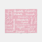 Erstellen Sie Ihr eigenes Monogramm Fleecedecke (Vorderseite (Horizontal))