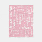 Erstellen Sie Ihr eigenes Monogramm Fleecedecke (Vorderseite)