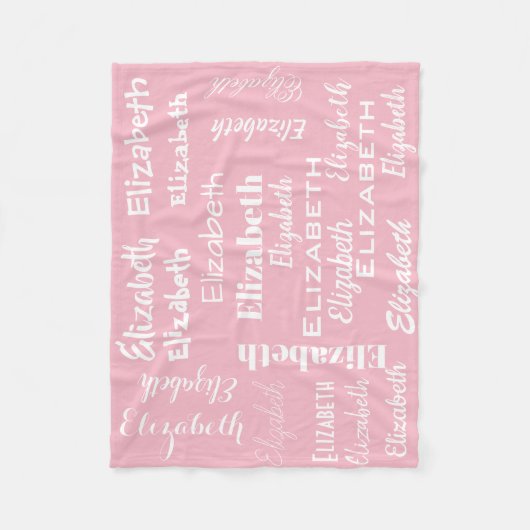 Erstellen Sie Ihr eigenes Monogramm Fleecedecke (Vorderseite)