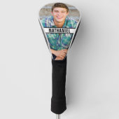 Erstellen Sie Ihr eigenes Monogrammfoto Golf Headcover (Vorderseite)