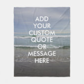 Erstellen Sie Ihr eigenes Motivierend Angebot Fleecedecke (Vorderseite)