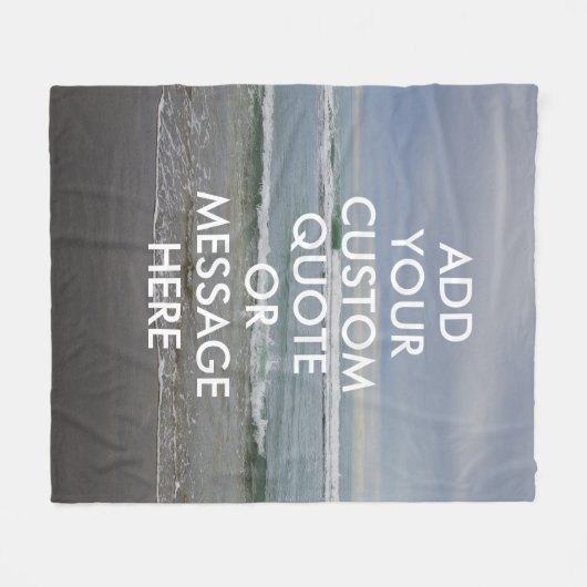 Erstellen Sie Ihr eigenes Motivierend Angebot Fleecedecke (Vorderseite (Horizontal))