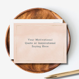 Erstellen Sie Ihr eigenes Motivierend Angebot Rosa Postkarte