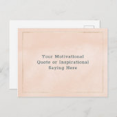 Erstellen Sie Ihr eigenes Motivierend Angebot Rosa Postkarte (Vorne/Hinten)