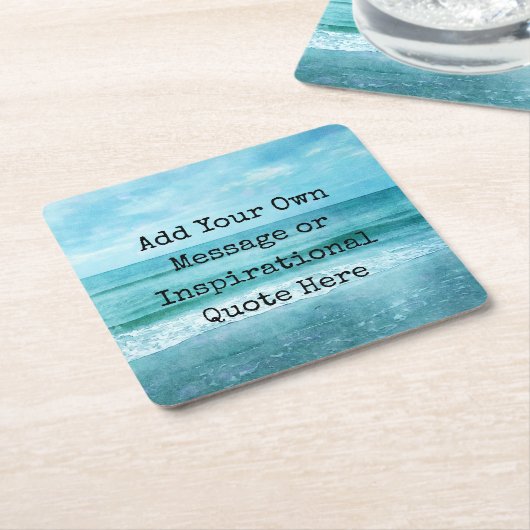 Erstellen Sie Ihr eigenes Motivierend Inspirations Rechteckiger Pappuntersetzer (angewinkelt)