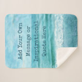 Erstellen Sie Ihr eigenes Motivierend Inspirations Sherpadecke (Vorderseite (Horizontal))