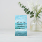 Erstellen Sie Ihr eigenes Motivierend Inspirations Visitenkarte (Stehend Vorderseite)