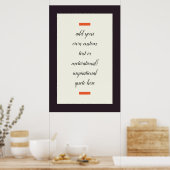 Erstellen Sie Ihr eigenes Motivierend/inspirierend Poster (Küche)