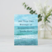 Erstellen Sie Ihr eigenes Motivierend inspirierend Postkarte (Stehend Vorderseite)