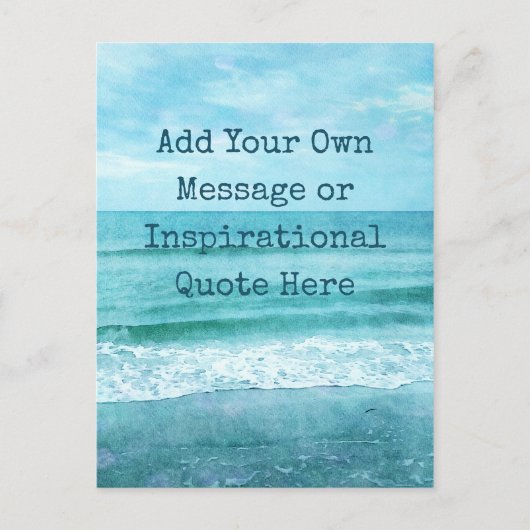 Erstellen Sie Ihr eigenes Motivierend inspirierend Postkarte (Vorderseite)