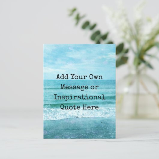 Erstellen Sie Ihr eigenes Motivierend inspirierend Postkarte (Stehend Vorderseite)