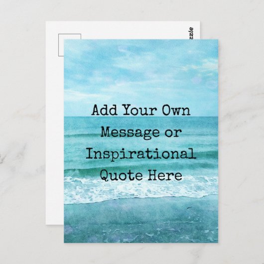 Erstellen Sie Ihr eigenes Motivierend inspirierend Postkarte (Vorne/Hinten)