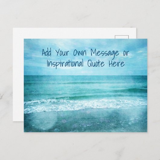 Erstellen Sie Ihr eigenes Motivierend inspirierend Postkarte (Vorne/Hinten)