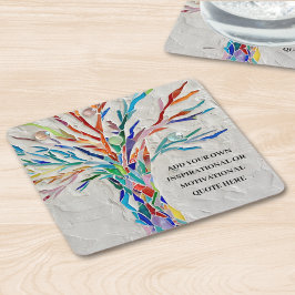 Erstellen Sie Ihr eigenes Motivierend/inspirierend Rechteckiger Pappuntersetzer