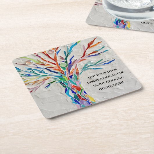 Erstellen Sie Ihr eigenes Motivierend/inspirierend Rechteckiger Pappuntersetzer (angewinkelt)