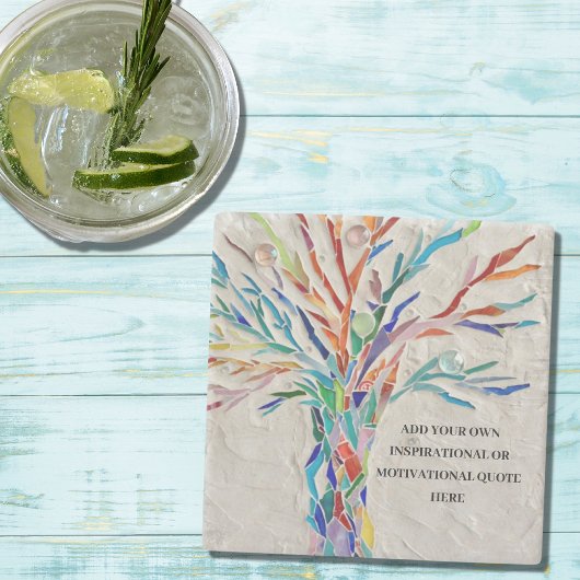 Erstellen Sie Ihr eigenes Motivierend/inspirierend Steinuntersetzer