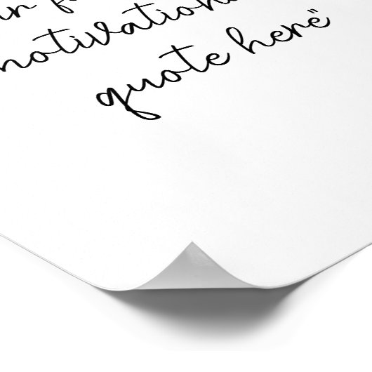 Erstellen Sie Ihr eigenes Motivierend Skriptangebo Poster (Ecke)