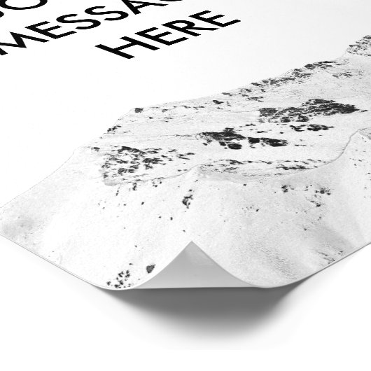 Erstellen Sie Ihr eigenes Mountain Custom Quote Po Poster (Ecke)