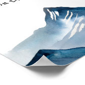 Erstellen Sie Ihr eigenes Mountain Custom Quote Po Poster (Ecke)