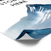 Erstellen Sie Ihr eigenes Mountain Custom Quote Po Poster (Ecke)