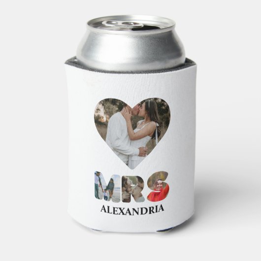 Erstellen Sie Ihr eigenes Mr. and Mrs. Foto Matchi Dosenkühler (Kanne Rückseite)