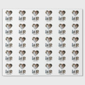 Erstellen Sie Ihr eigenes Mr. and Mrs. Foto Matchi Geschenkpapier (Flach)