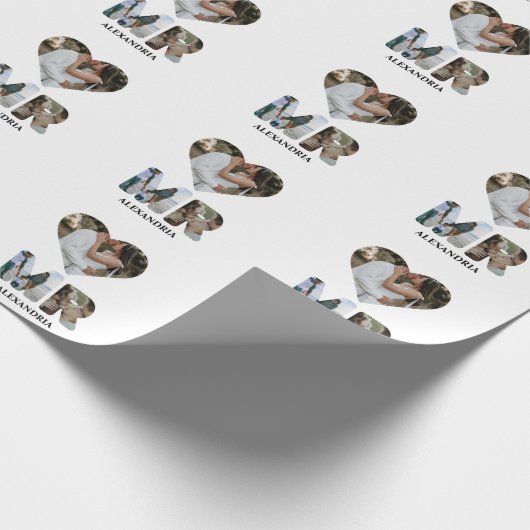 Erstellen Sie Ihr eigenes Mr. and Mrs. Foto Matchi Geschenkpapier (Ecke)