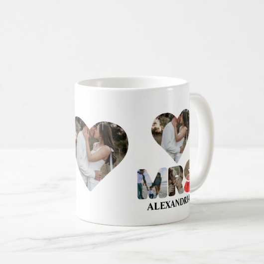 Erstellen Sie Ihr eigenes Mr. and Mrs. Foto Matchi Kaffeetasse (VorderseiteRechts)