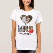 Erstellen Sie Ihr eigenes Mr. and Mrs. Foto Matchi T-Shirt (Vorderseite)