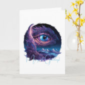 Erstellen Sie Ihr eigenes mystisches Auge. Karte (Gelbe Blume)