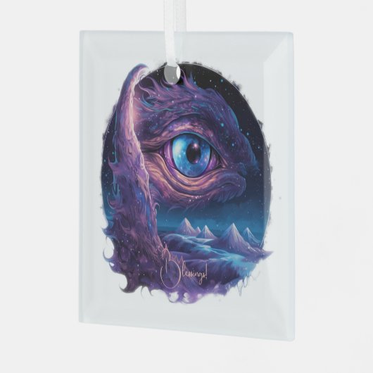 Erstellen Sie Ihr eigenes mystisches Auge. Ornament Aus Glas (Vorderseite links)