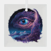 Erstellen Sie Ihr eigenes mystisches Auge. Ornament Aus Glas (Rückseite)