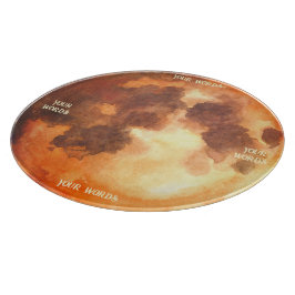 Erstellen Sie Ihr eigenes mystisches Orange Moon A Schneidebrett