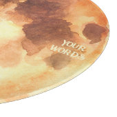 Erstellen Sie Ihr eigenes mystisches Orange Moon A Schneidebrett (Ecke)